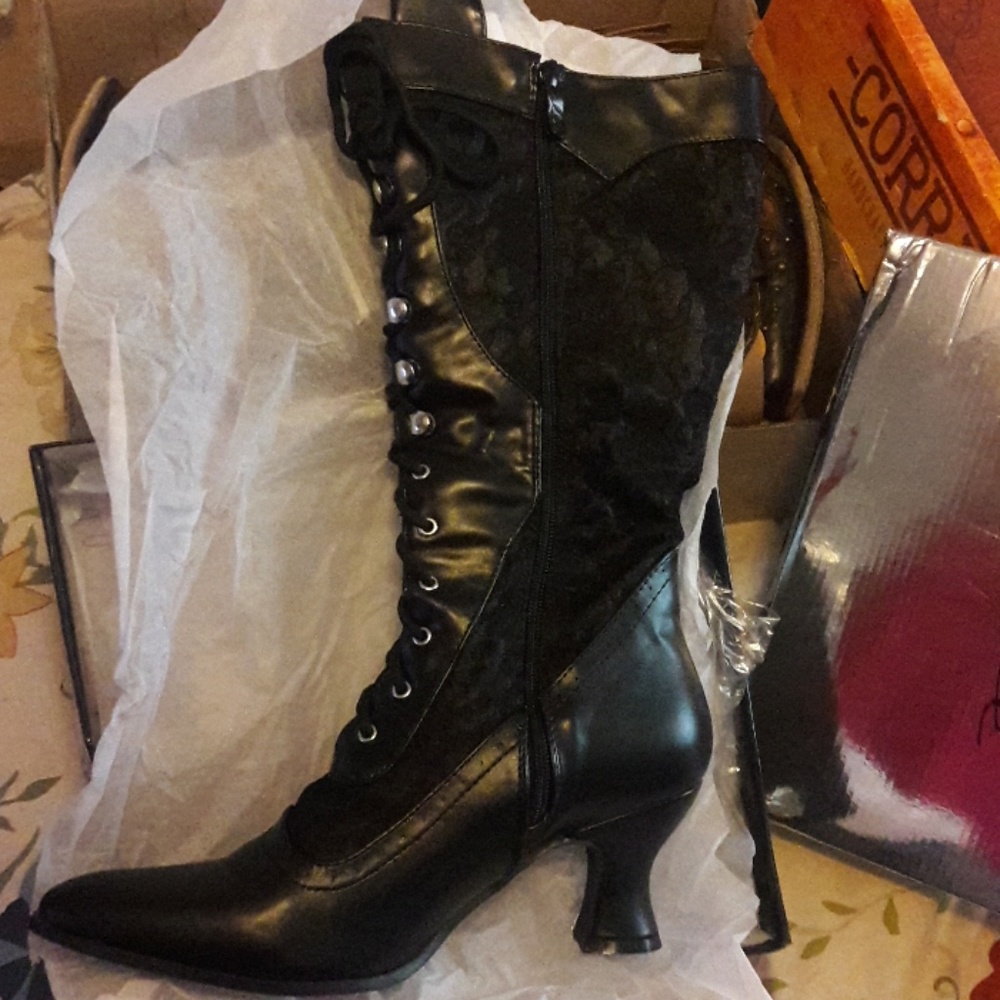 Antique boots, brand new